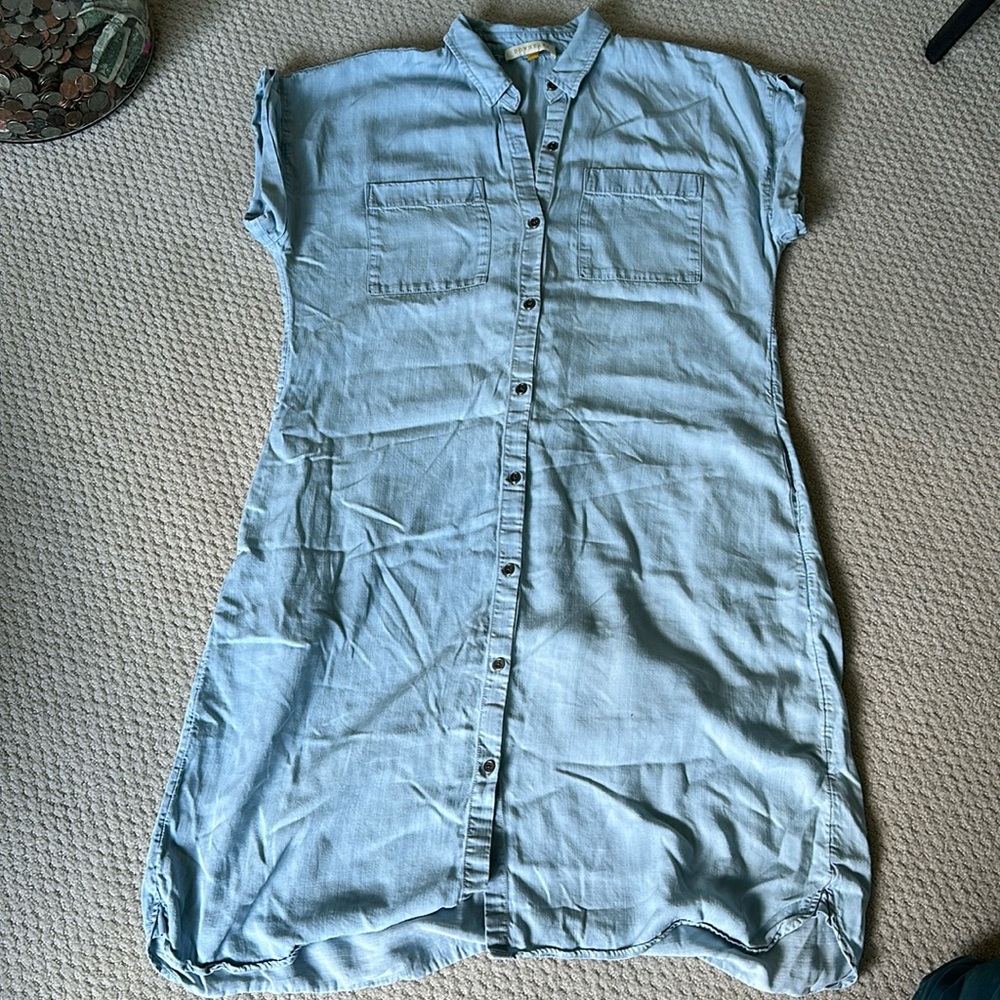 Downeast Aspen dress; Large; Light Blue Wash aaaand pockets!